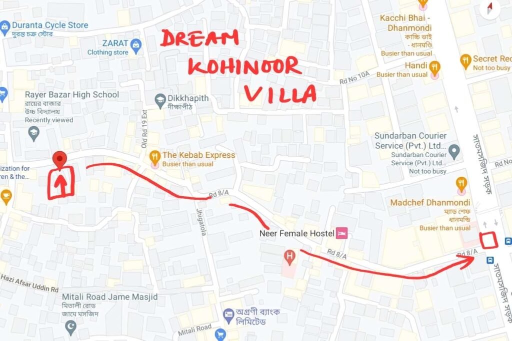 Dream Kohinoor Villa map